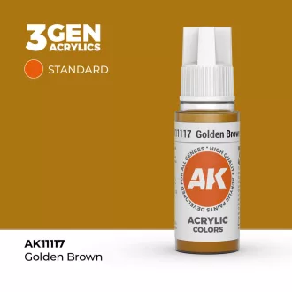 AK Interactive - Golden Brown 17ml festék