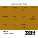 AK Interactive - Golden Brown 17ml festék