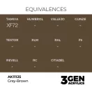 AK Interactive - Grey-Brown 17ml festék