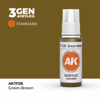 AK Interactive - Green-Brown 17ml festék