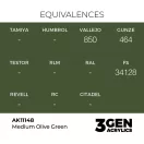 AK Interactive - Medium Olive Green 17ml festék