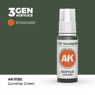 AK Interactive - Gunship Green 17ml festék