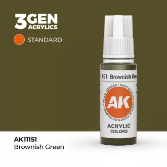 AK Interactive - Brownish Green 17ml festék