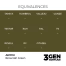 AK Interactive - Brownish Green 17ml festék