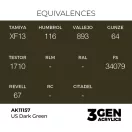AK Interactive - US Dark Green 17ml festék