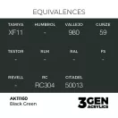 AK Interactive - Black Green 17ml festék