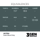 AK Interactive - Dark Blue-Grey 17ml festék