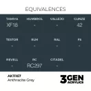 AK Interactive - Anthracite Grey 17ml festék