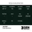 AK Interactive - Dark Sea Blue 17ml festék