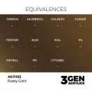 AK Interactive - Rusty Gold 17ml festék