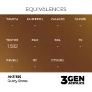 AK Interactive - Rusty Brass 17ml festék