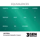 AK Interactive - Emerald Metallic Green 17ml festék