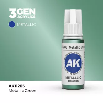 AK Interactive - Metallic Green 17ml festék