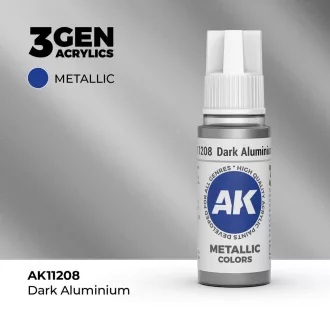 AK Interactive - Dark Aluminium 17ml festék