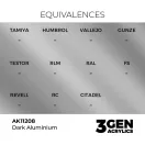 AK Interactive - Dark Aluminium 17ml festék