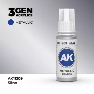 AK Interactive - Silver 17ml festék