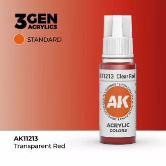 AK Interactive - Clear Red 17ml festék