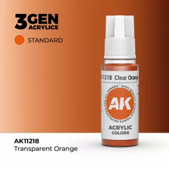 AK Interactive - Clear Orange 17ml festék