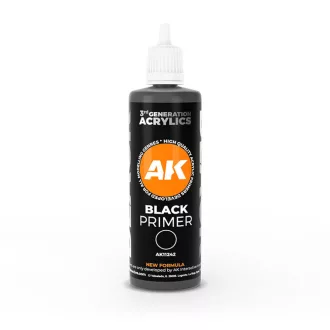 AK Interactive - Black Primer 100 ml 3GEN alapozó
