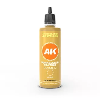   AK Interactive - Dunkelgelb RAL 7028 dark yellow surface Primer 100 ml 3GEN alapozó