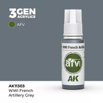 AK Interactive - WWI French Artillery Grey festék
