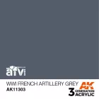 AK 3rd Generation AFV Series Wwi French Artillery Grey 17ml