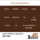 AK 3rd Generation AFV Series Wwi French Brown 17ml