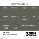 AK Interactive - RAL 7009 Hellgrau festék
