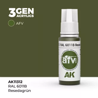 AK Interactive - RAL 6011B Resedagrün festék