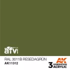 AK 3rd Generation AFV Series Ral 6011B Resedagrün 17ml