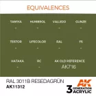 AK 3rd Generation AFV Series Ral 6011B Resedagrün 17ml