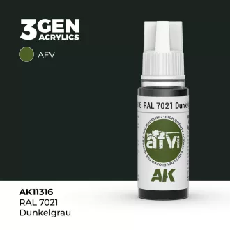 AK Interactive - RAL 7021 Dunkelgrau festék