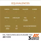 AK 3rd Generation AFV Series Ral 7028 Dunkelgelb Ausgabe 1944 17ml