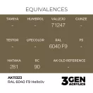 AK Interactive - RAL 6040 F9 Helloliv festék