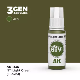 AK Interactive - Nº1 Light Green (FS34151) festék