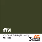 AK 3rd Generation AFV Series Nº9 Olive Drab (Fs33070) 17ml