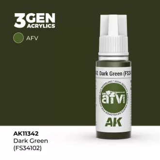 AK Interactive - Dark Green (FS34102) festék