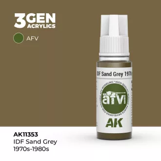 AK Interactive - IDF Sand Grey 1970s-1980s festék