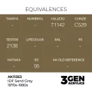 AK Interactive - IDF Sand Grey 1970s-1980s festék