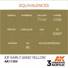 AK 3rd Generation AFV Series Idf Early Sand Yellow 17ml