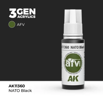 AK Interactive - NATO Black festék