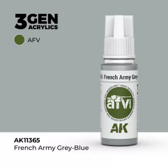 AK Interactive - French Army Grey-Blue festék