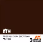 AK 3rd Generation AFV Series Russian Dark Brown 6K 17ml