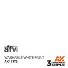 AK 3rd Generation AFV Series Washable White Paint 17ml