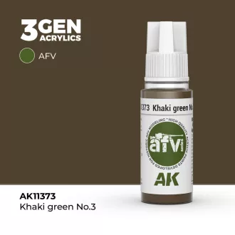 AK Interactive - Khaki green No.3 festék
