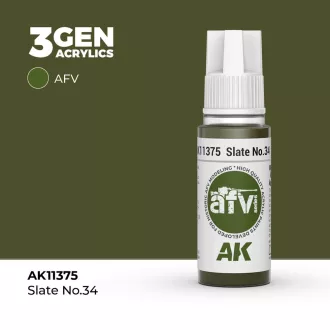 AK Interactive - Slate No.34 festék