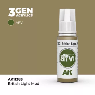 AK Interactive - British Light Mud festék