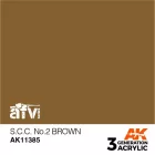 AK 3rd Generation AFV Series S.C.C. No.2 Brown 17ml