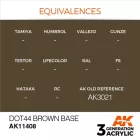 AK 3rd Generation Figure Series Dot44 Brown Base 17ml