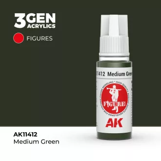 AK Interactive - Medium Green festék
